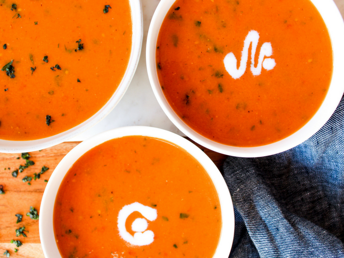 30 Minute Dairy Free Tomato Basil Soup The Whole Cook