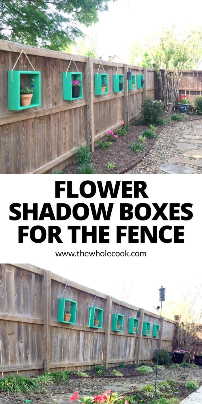 Flower Shadow Boxes for the Fence