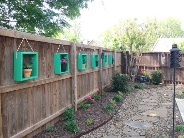 Flower Shadow Boxes for the Fence