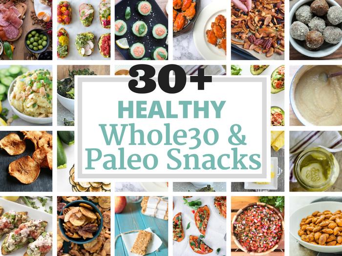 30+ Healthy Whole30 & Paleo Snacks via The Whole Cook HORIZONTAL FEATURE