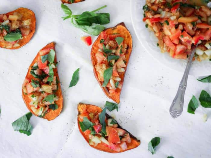 Bruschetta Sweet Potato Toast by What Great Grandma Ate