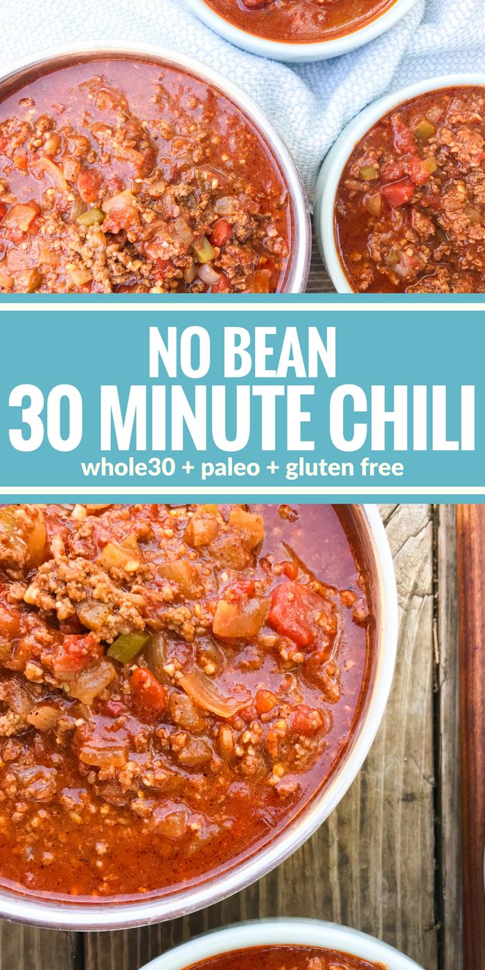 No Bean 30 Minute Chili by The Whole Cook The Whole Cook