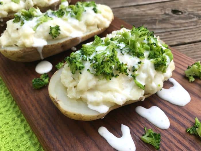 Broccoli Ranch Twice Baked Potatoes by The Whole Cook HORIZONTAL FEATURE