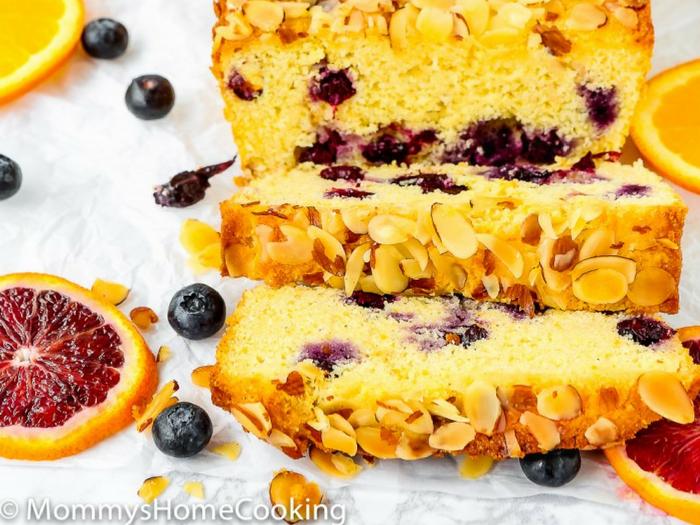 Eggless Orange Blueberry Cornbread by Mommy's Home Cooking