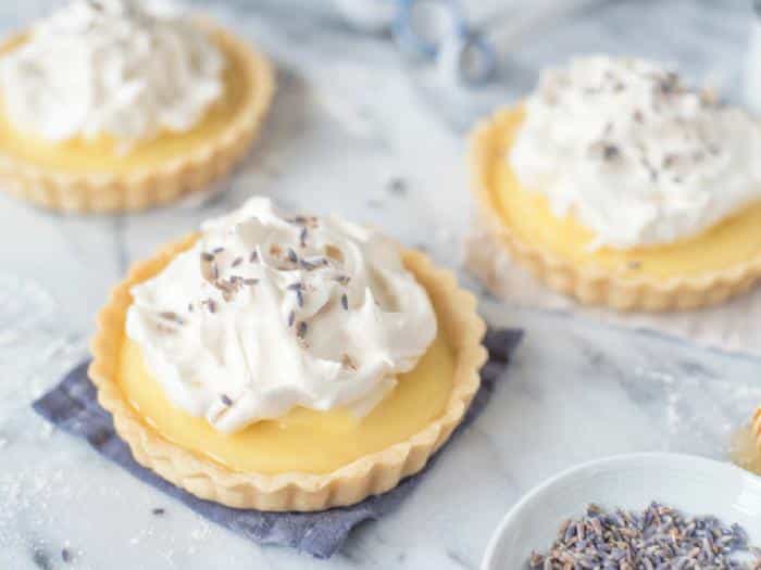Lemon Lavender Tarts by A Side of Sweet