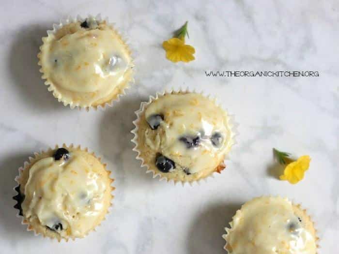 Orange Blueberry Buttermilk Cupcakes by The Organic Kitchen