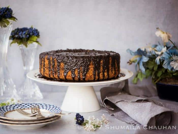 Orange Chocolate Chiffon Cake by The Novice Housewife