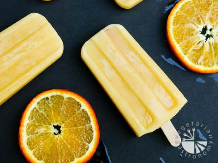 Orange Julius Popsicles by Vegetarian Gastronomy