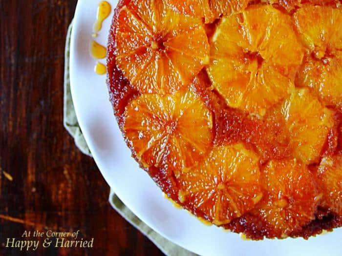 Orange Upside Down Cake by Happy and Harried
