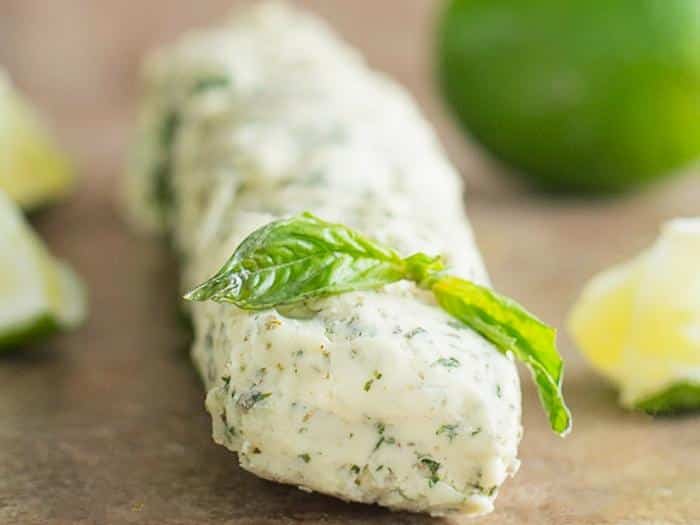 Basil and Lime Infused Vegan Butter by Healing Tomato