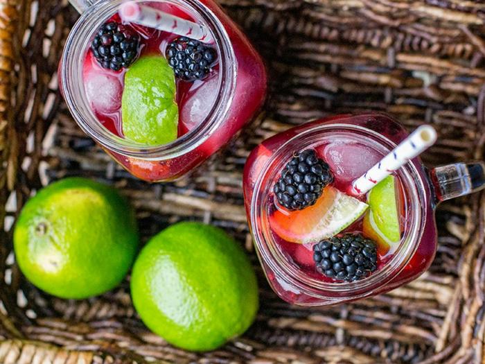 Blackberry Lime Margaritas by Nourish & Fete