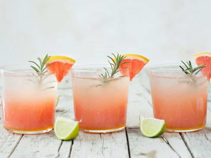 Grapefruit Lime Cocktail with Ginger & Rosemary by Use Your Noodles