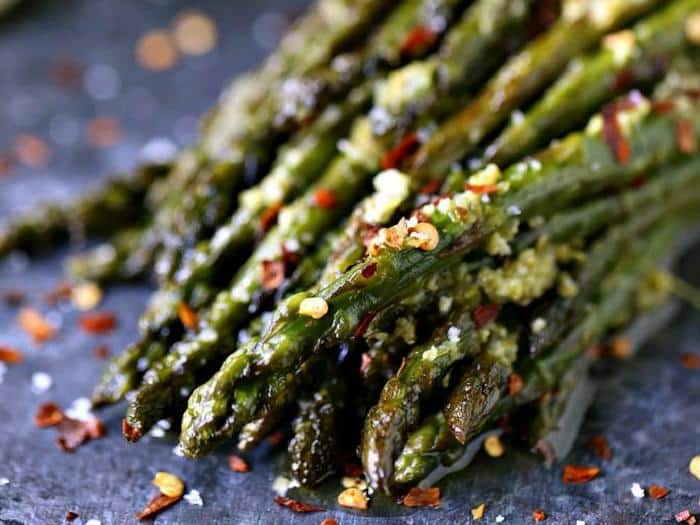 Skillet Asparagus with Lime Butter by Cravings of a Lunatic