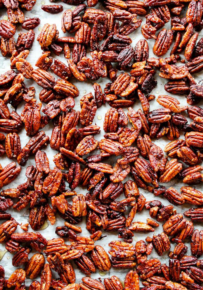 Sticky Candied Pecans by The Whole Cook vertical