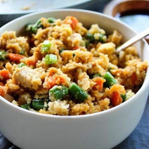 Chicken Fried Cauliflower Rice - The Whole Cook