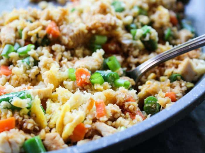 Chicken Fried Cauliflower Rice by The Whole Cook horizontal(2)