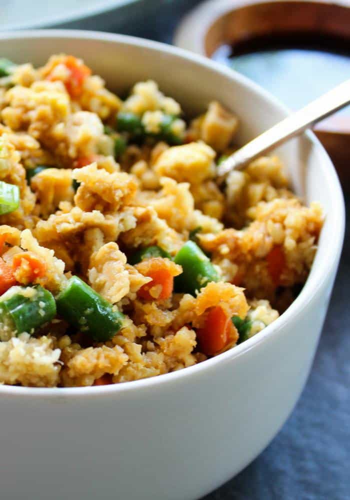 Chicken Fried Cauliflower Rice by The Whole Cook vertical(1)