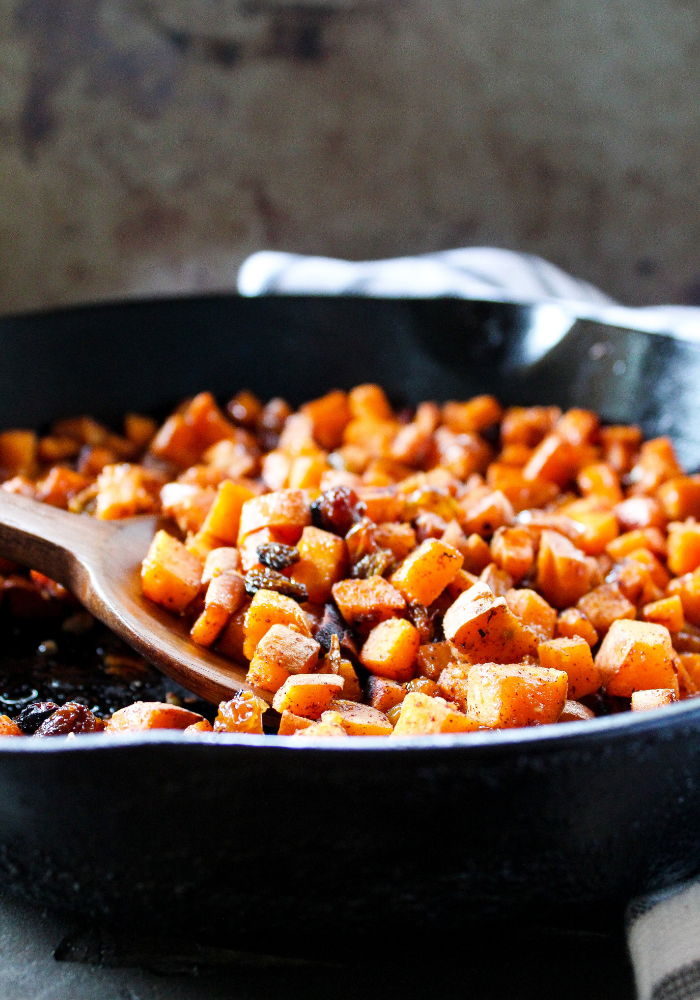 Cinnamon Raisin Diced Sweet Potatoes The Whole Cook