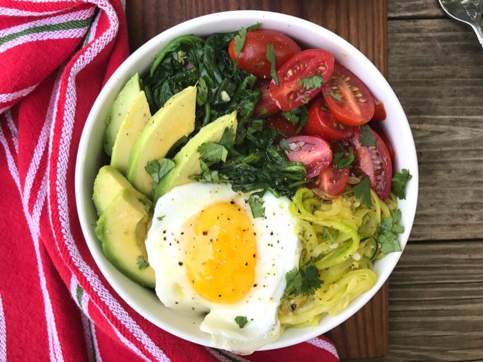 Gimme More Zoodles Veggie Bowl by The Whole Cook HORIZONTAL FEATURE