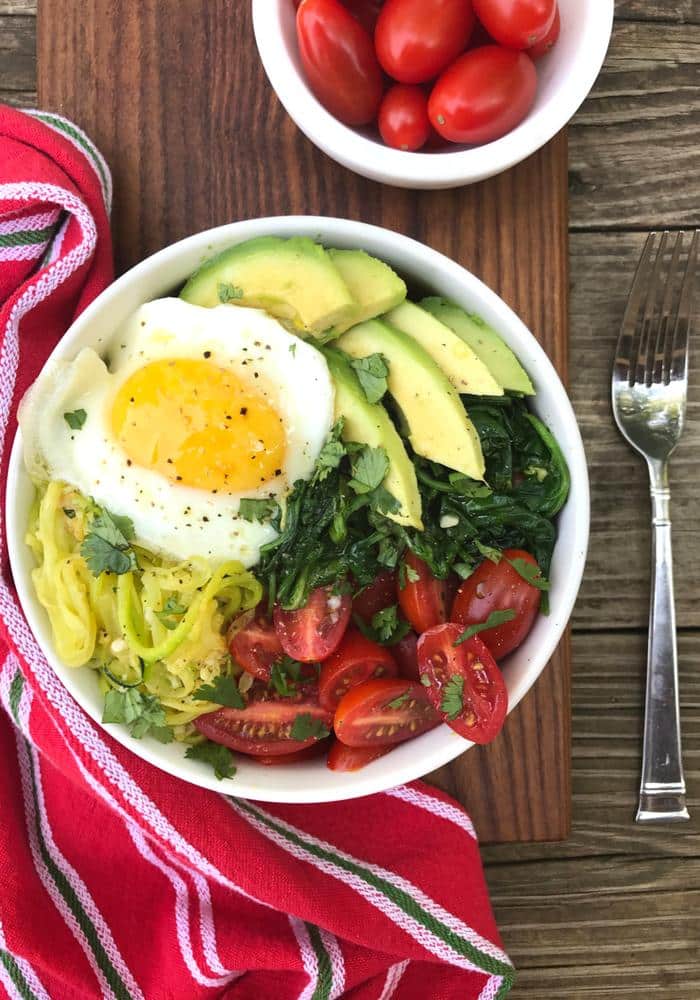 Gimme More Zoodles Veggie Bowl by The Whole Cook VERTICAL FEATURE