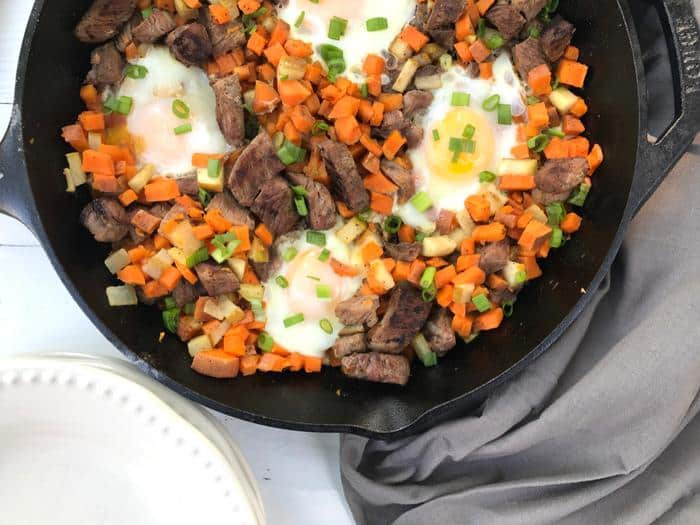 Steak & Sweet Potato Breakfast Hash by The Whole Cook HORIZONTAL FEATURE