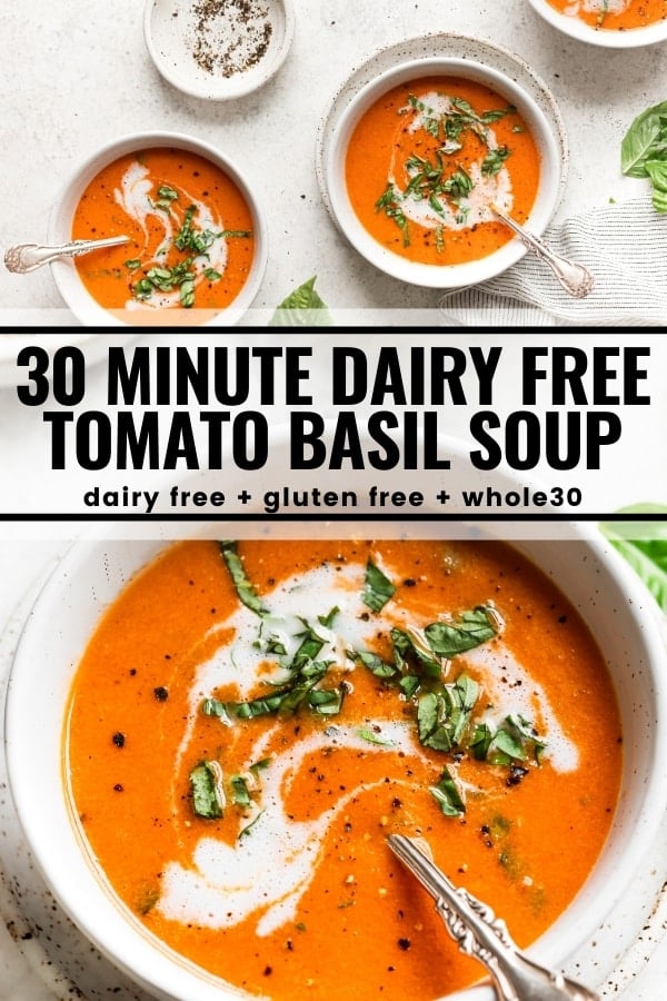 30 Minute Dairy Free Tomato Basil Soup The Whole Cook