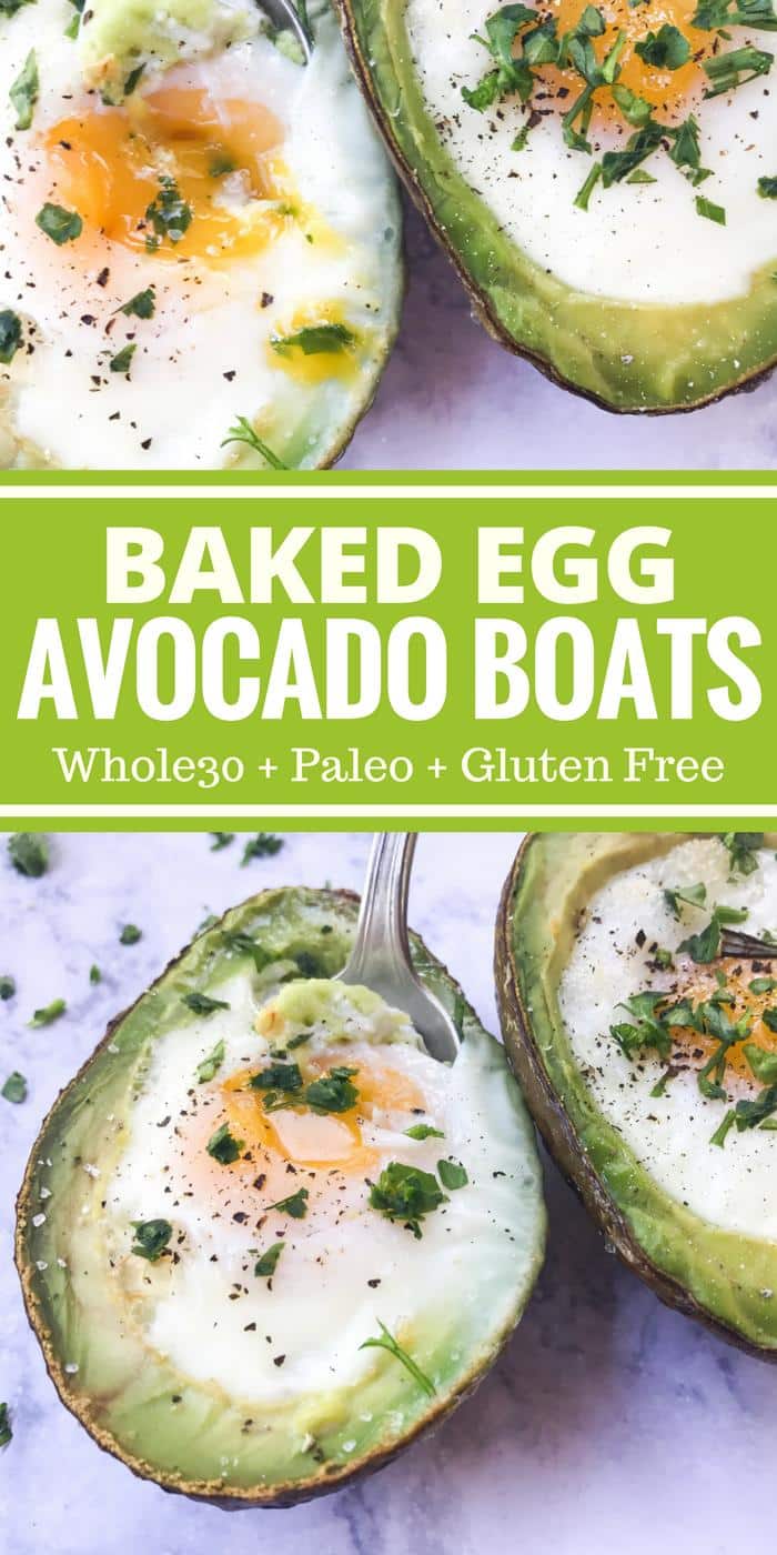 Baked Egg Avocado Boats by The Whole Cook