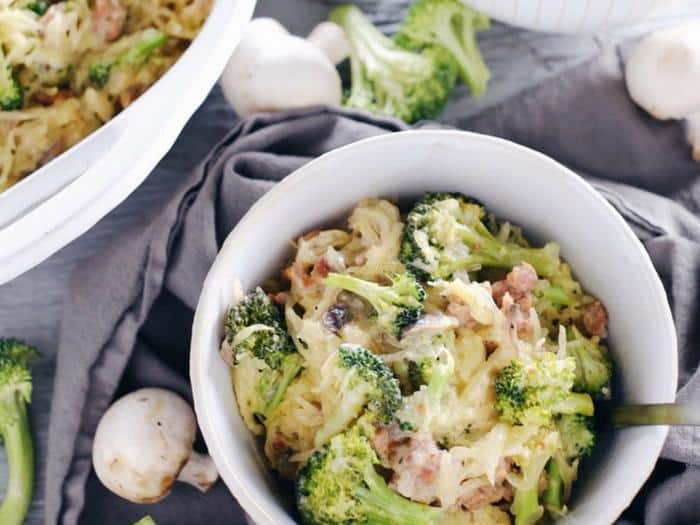 Creamy Garlic Spaghetti Squash Casserole by Real Simple Good