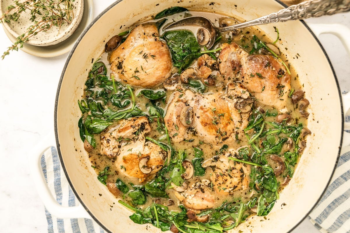 Creamy Herb Mushroom Chicken - The Whole Cook