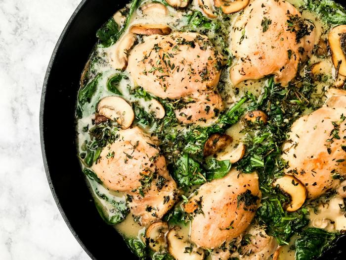 Creamy Herb Mushroom Chicken by The Whole Cook Horizontal Feature
