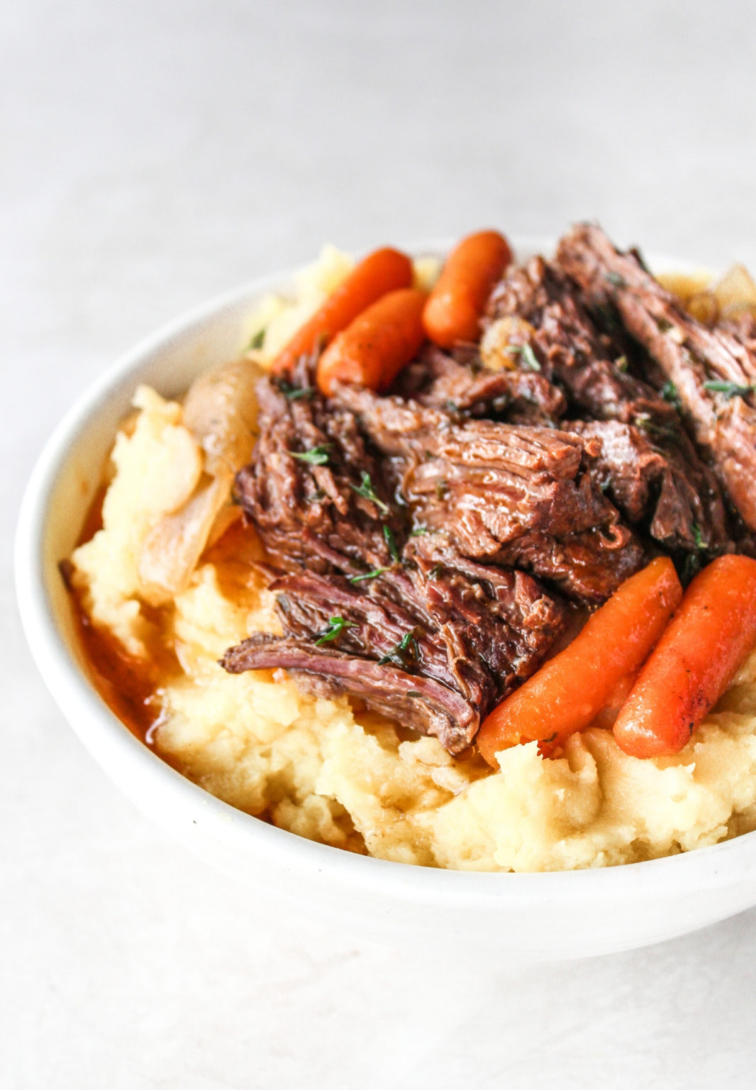 Slow Cooker Garlic Herb Pot Roast The Whole Cook