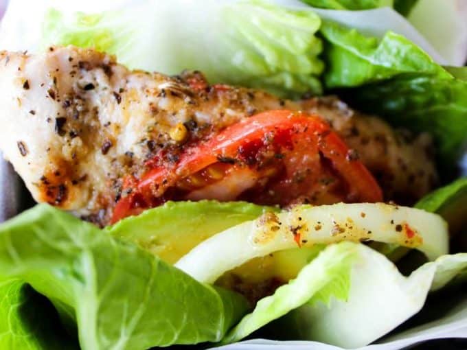 Italian Marinated Chicken Lettuce Wraps The Whole Cook