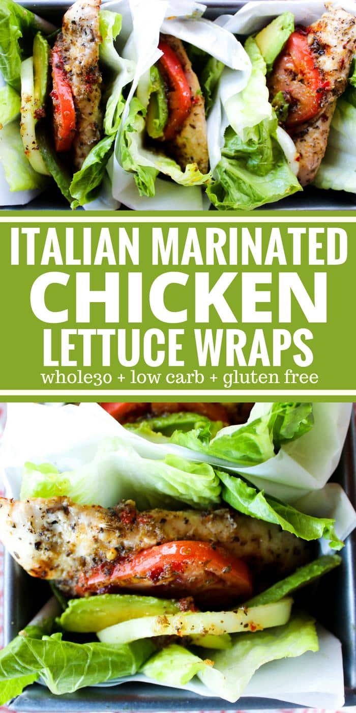 Italian Marinated Chicken Lettuce Wraps The Whole Cook