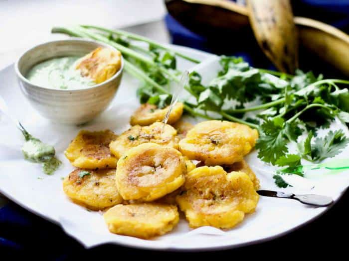 Tostones with Garlic Cilantro May by Yang's Nourishing Kitchen