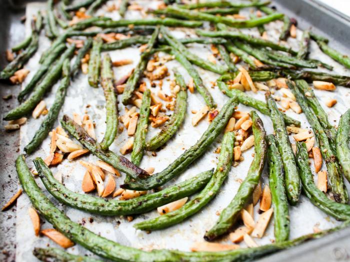Green Beans with Toasted Almonds by The Whole Cook horizontal sheet