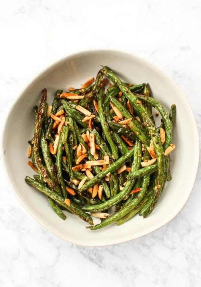 Roasted Green Beans with Almonds The Whole Cook
