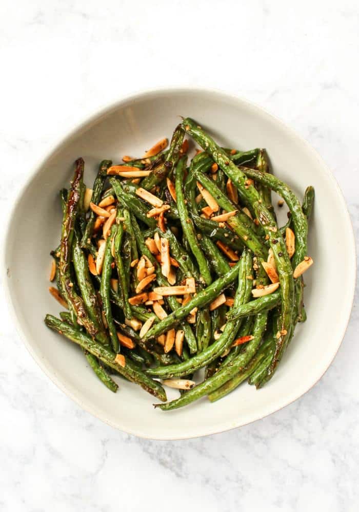 Green Beans with Toasted Almonds by The Whole Cook vertical