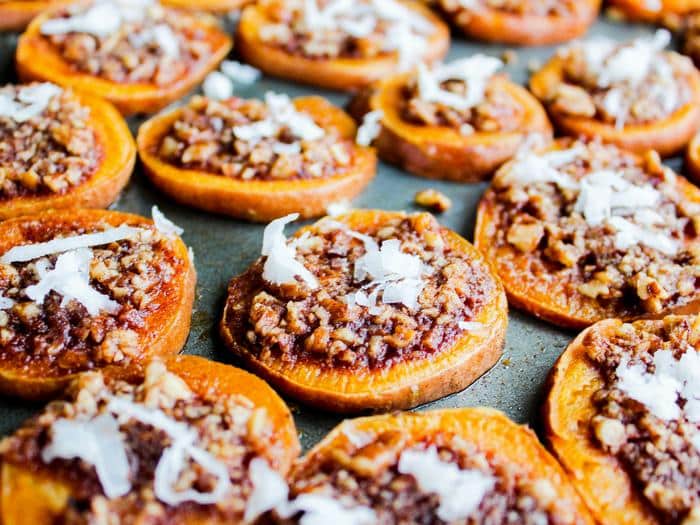 Cinnamon Pecan Sweet Potato Rounds by The Whole Cook horizontal