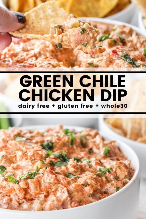 Dairy Free Green Chile Chicken Dip The Whole Cook