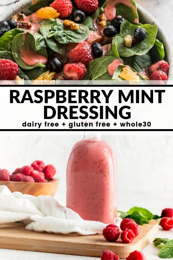 Raspberry Mint Dressing The Whole Cook