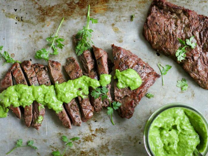 Chimichurri Skirt Steak by What Great Grandma Ate