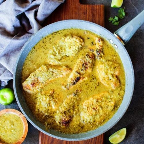 Salsa Verde Skillet Chicken - The Whole Cook