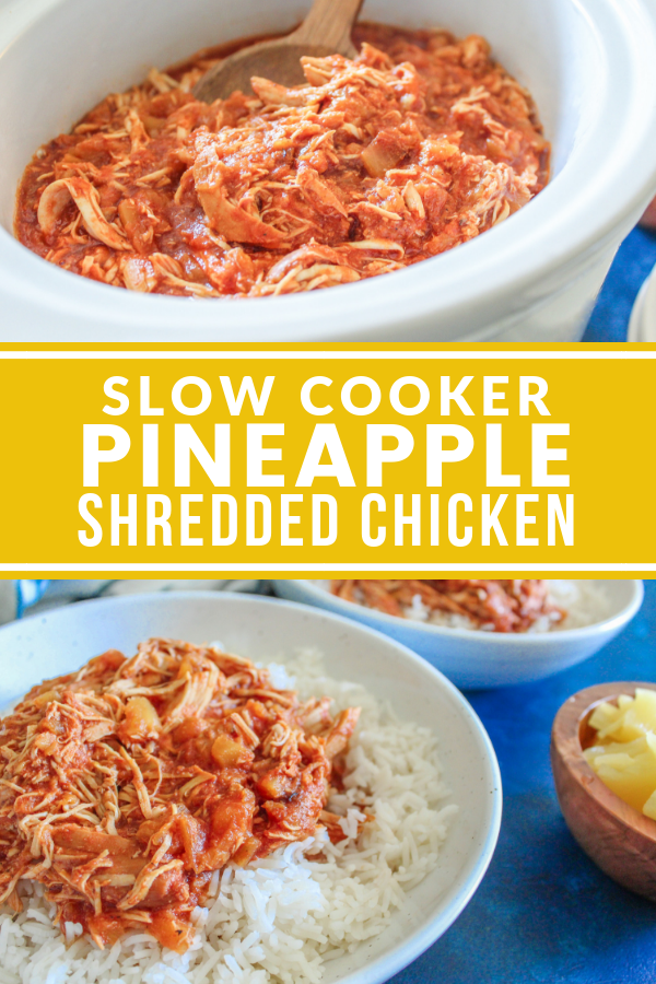 Slow Cooker Shredded Pineapple Chicken The Whole Cook