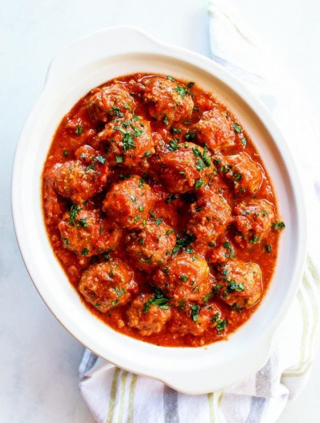 Meatballs in Marinara Sauce The Whole Cook