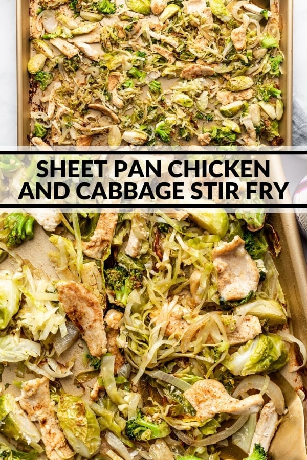 Sheet Pan Chicken and Cabbage Stir Fry - The Whole Cook