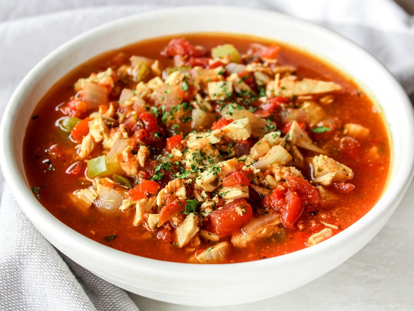 Slow Cooker Chicken Fajita Soup by The Whole Cook new horizontal - The ...