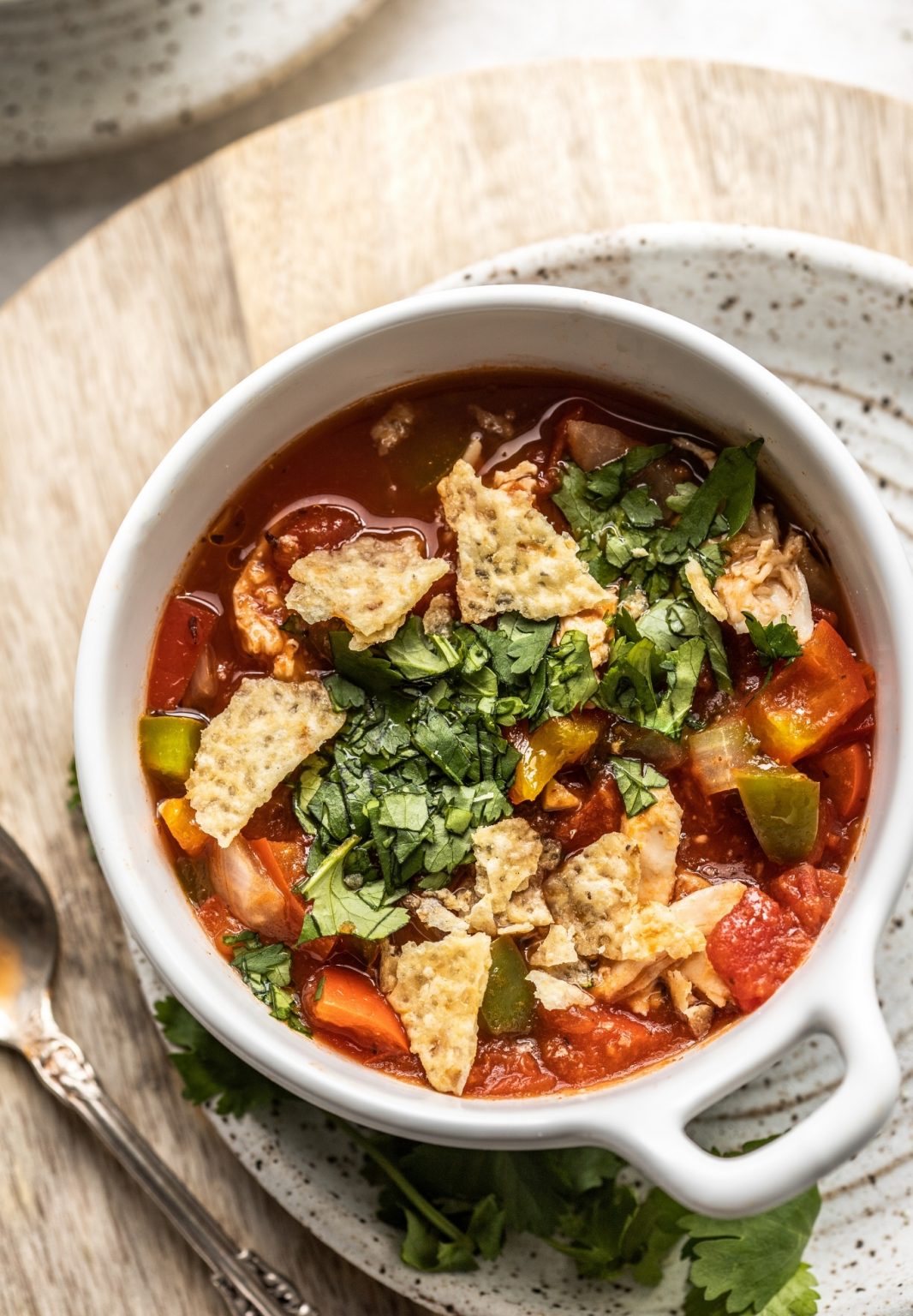 Slow Cooker Chicken Fajita Soup The Whole Cook