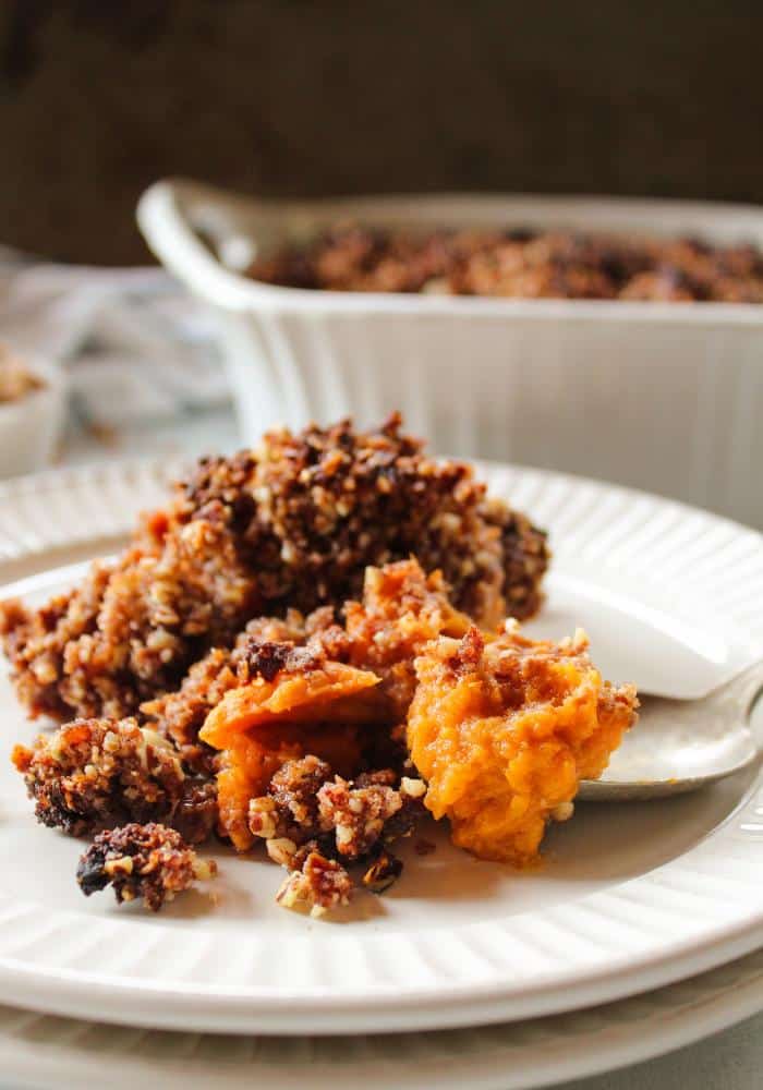 Sweet Potato Casserole with Pecan Crumble - The Whole Cook