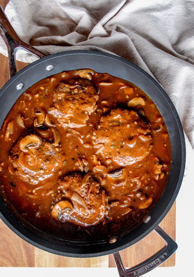 Salisbury Steak in Mushroom Gravy - The Whole Cook