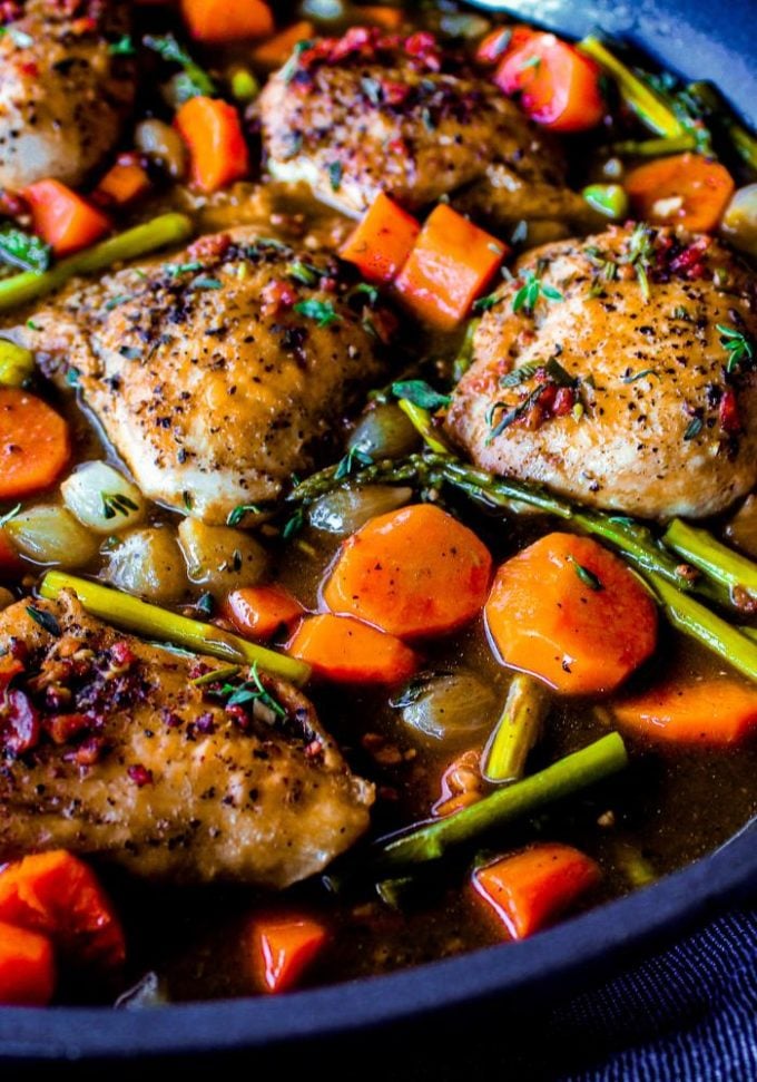 Savory Skillet Chicken & Veggies vertical by The Whole Cook - The Whole ...